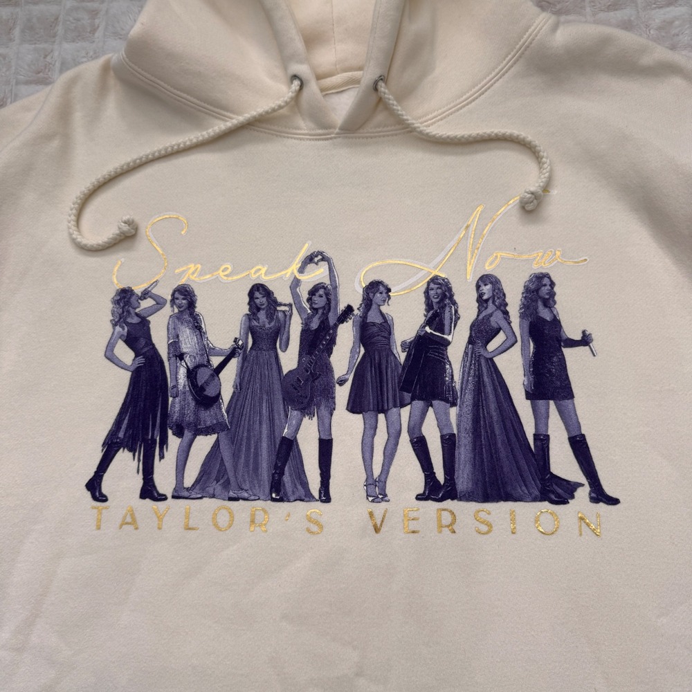 Taylor Swift XL Taylor's Version Speak Now Oversized Hoodie Sweatshirt Eras Tour - Picture 3 of 6